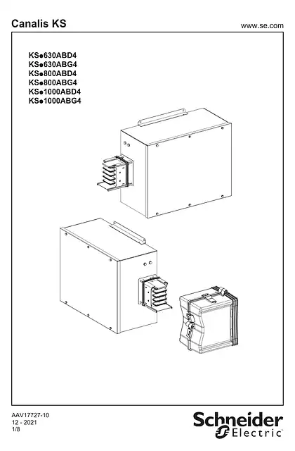 schneider施耐德KS.....AB.4 - FEED UNIT 630_800_1000A - 说明页